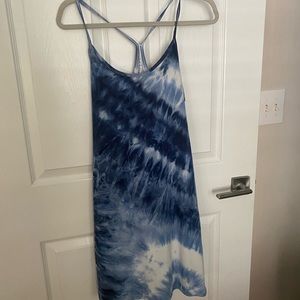 Sport/sundress - blue tie dye design.